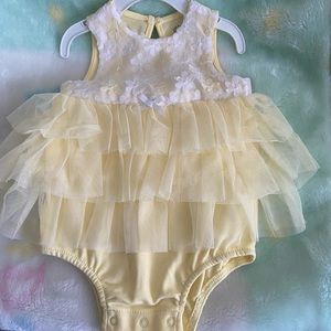 New yellow infant dress 9 months